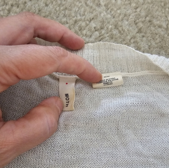 Moth Cream Women's Open Cardigan - Picture 3 of 3